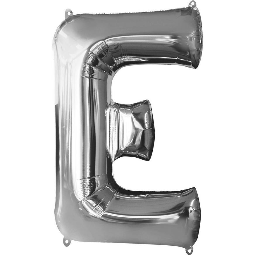 34in Silver Letter Balloon (E)